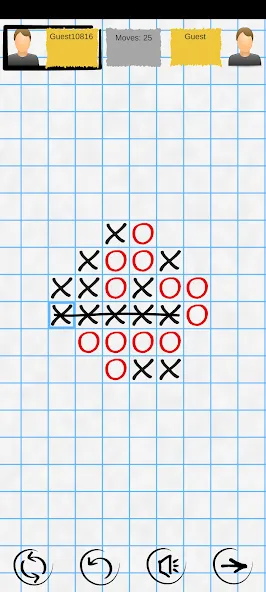 Взломанная Tic Tac Toe Online: Mega XO  [МОД Бесконечные деньги] — стабильная версия apk на Андроид screen 1