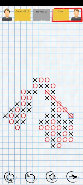 Взломанная Tic Tac Toe Online: Mega XO  [МОД Бесконечные деньги] — стабильная версия apk на Андроид screen 2