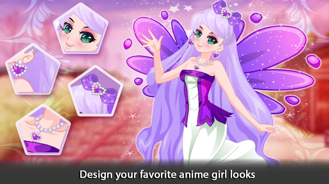 Взломанная Dress Up Angel Anime Girl Game  [МОД Много монет] — стабильная версия apk на Андроид screen 2