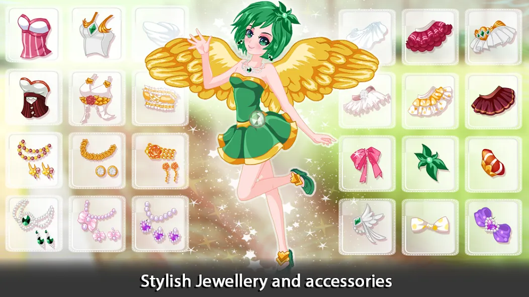 Взломанная Dress Up Angel Anime Girl Game  [МОД Много монет] — стабильная версия apk на Андроид screen 3