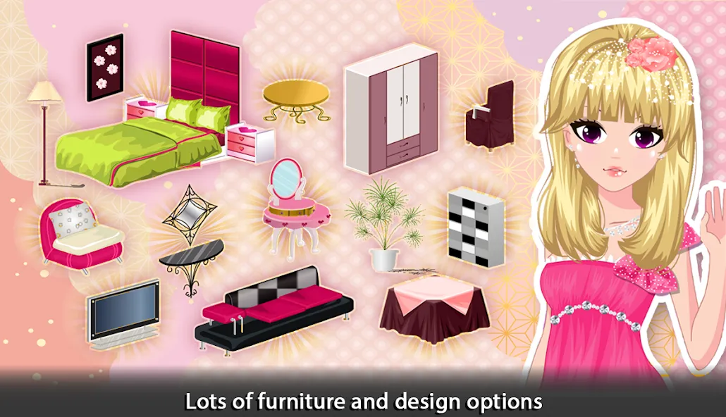 Взломанная Girl Doll House — Room Design  [МОД Меню] — последняя версия apk на Андроид screen 3