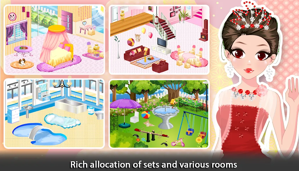 Взломанная Girl Doll House — Room Design  [МОД Меню] — последняя версия apk на Андроид screen 4