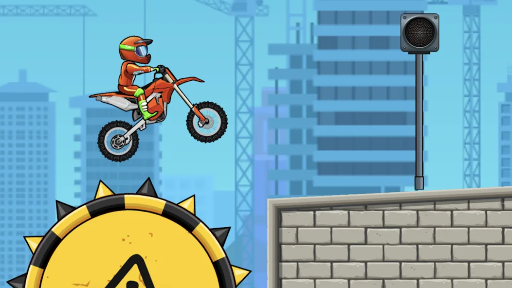 Взломанная Moto X3M Bike Race Game (Мото 3М Игра на мотоциклах)  [МОД Mega Pack] — стабильная версия apk на Андроид screen 1