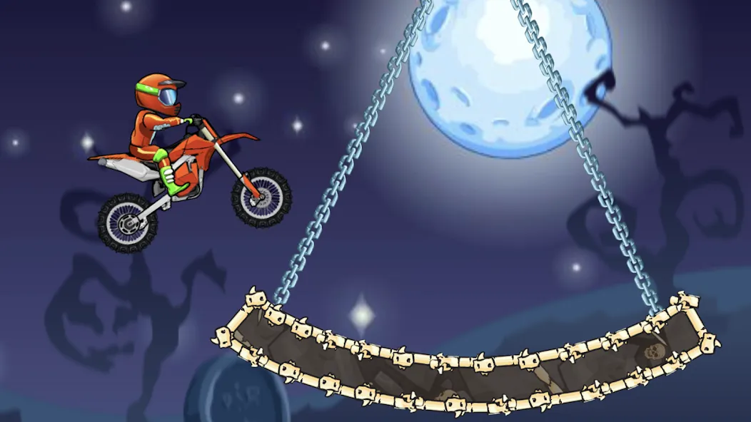 Взломанная Moto X3M Bike Race Game (Мото 3М Игра на мотоциклах)  [МОД Mega Pack] — стабильная версия apk на Андроид screen 2