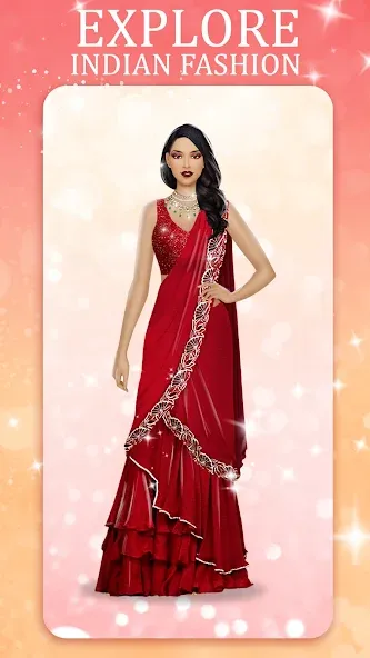 Взломанная Indian Fashion Dressup Stylist  [МОД Бесконечные деньги] — полная версия apk на Андроид screen 3