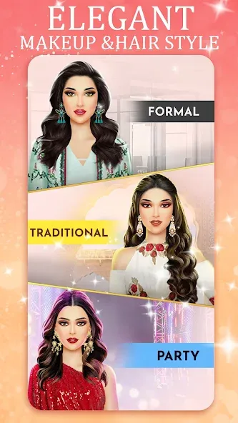 Взломанная Indian Fashion Dressup Stylist  [МОД Бесконечные деньги] — полная версия apk на Андроид screen 5