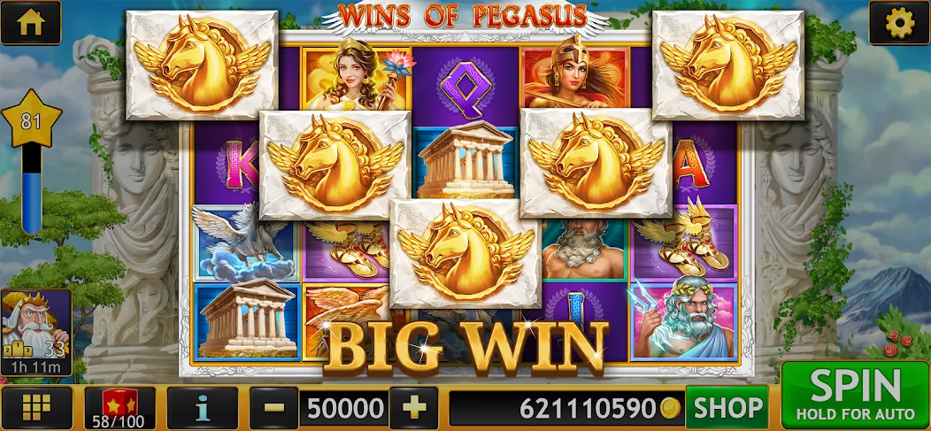 Скачать взломанную Slots of Luck: Vegas Casino (Слоты удачи)  [МОД Unlocked] — полная версия apk на Андроид screen 1