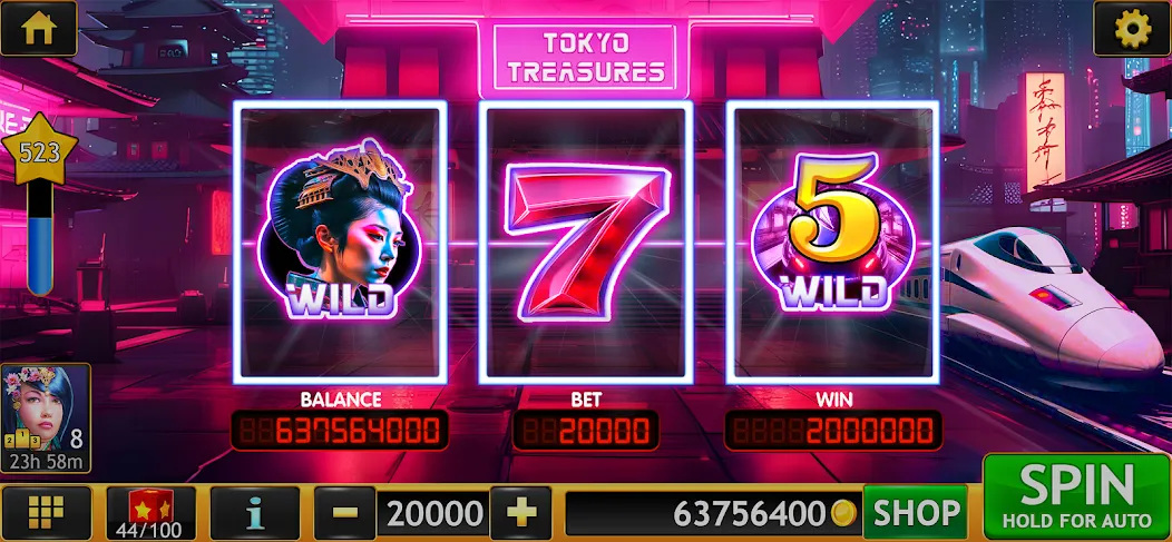 Скачать взломанную Slots of Luck: Vegas Casino (Слоты удачи)  [МОД Unlocked] — полная версия apk на Андроид screen 3