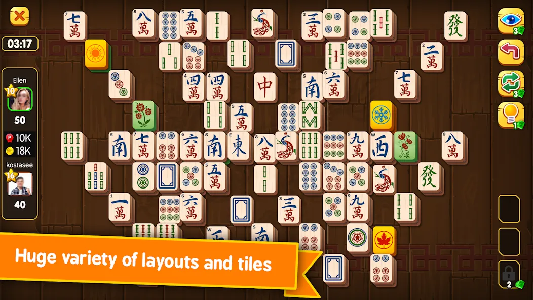 Взломанная Mahjong Duels (Маджонг Дуэли)  [МОД Unlocked] — последняя версия apk на Андроид screen 1