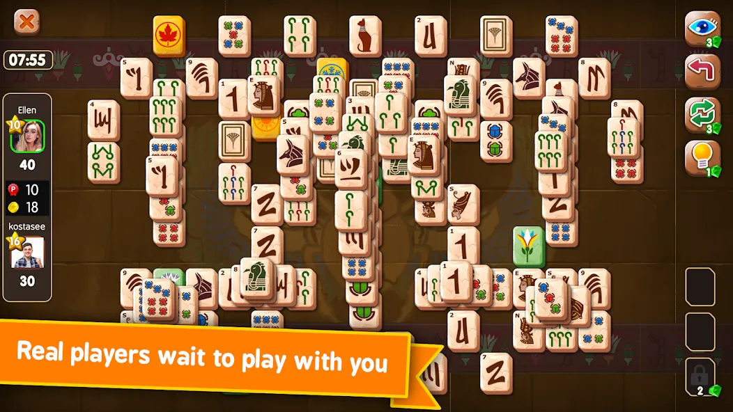 Взломанная Mahjong Duels (Маджонг Дуэли)  [МОД Unlocked] — последняя версия apk на Андроид screen 3