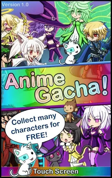 Взломанная Anime Gacha! (Simulator & RPG)  [МОД Unlimited Money] — последняя версия apk на Андроид screen 1