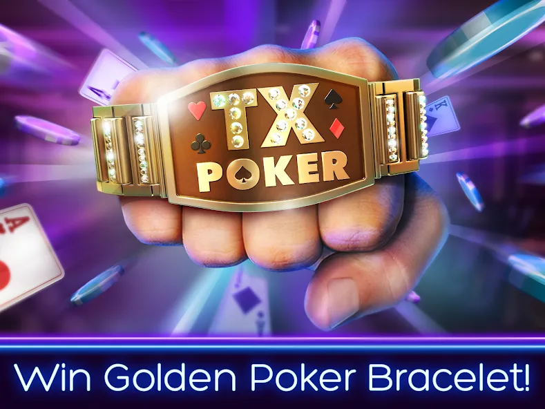 Взломанная TX Poker — Texas Holdem Poker  [МОД Меню] — полная версия apk на Андроид screen 1