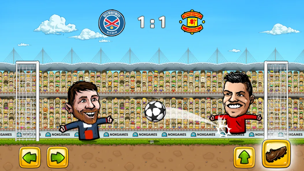 Скачать взломанную Puppet Soccer: Champs League (Паппет Соккер)  [МОД Бесконечные монеты] — стабильная версия apk на Андроид screen 2