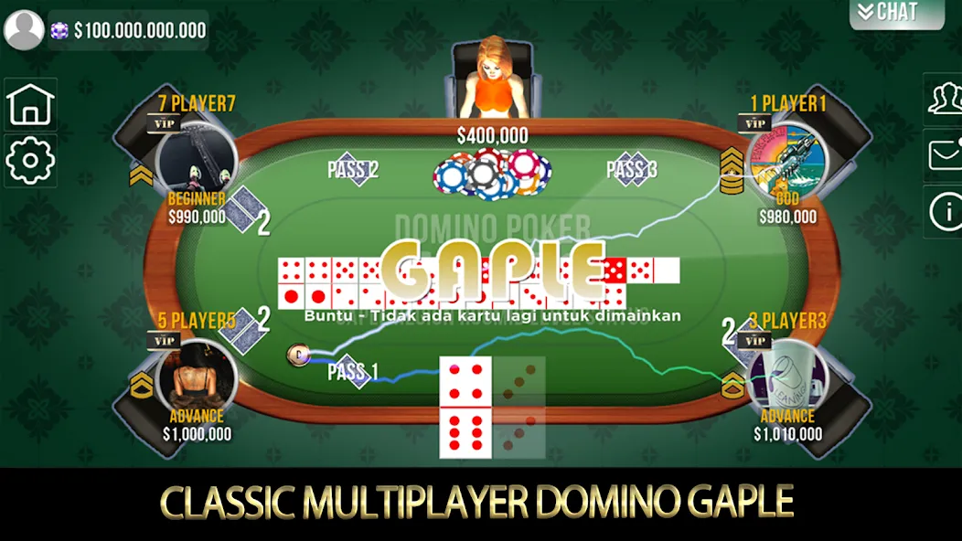 Взломанная Domino Poker QiuQiu Gaple (Домино Покер ЧиЧи Гапле)  [МОД Все открыто] — последняя версия apk на Андроид screen 1