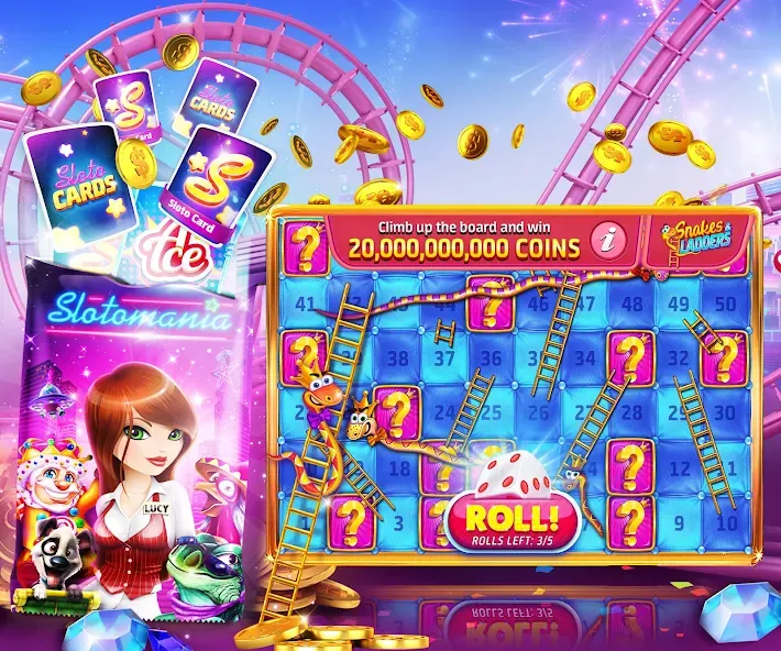 Скачать взлом Slotomania™ Slots Casino Games (Слотомания)  [МОД Много монет] — последняя версия apk на Андроид screen 5