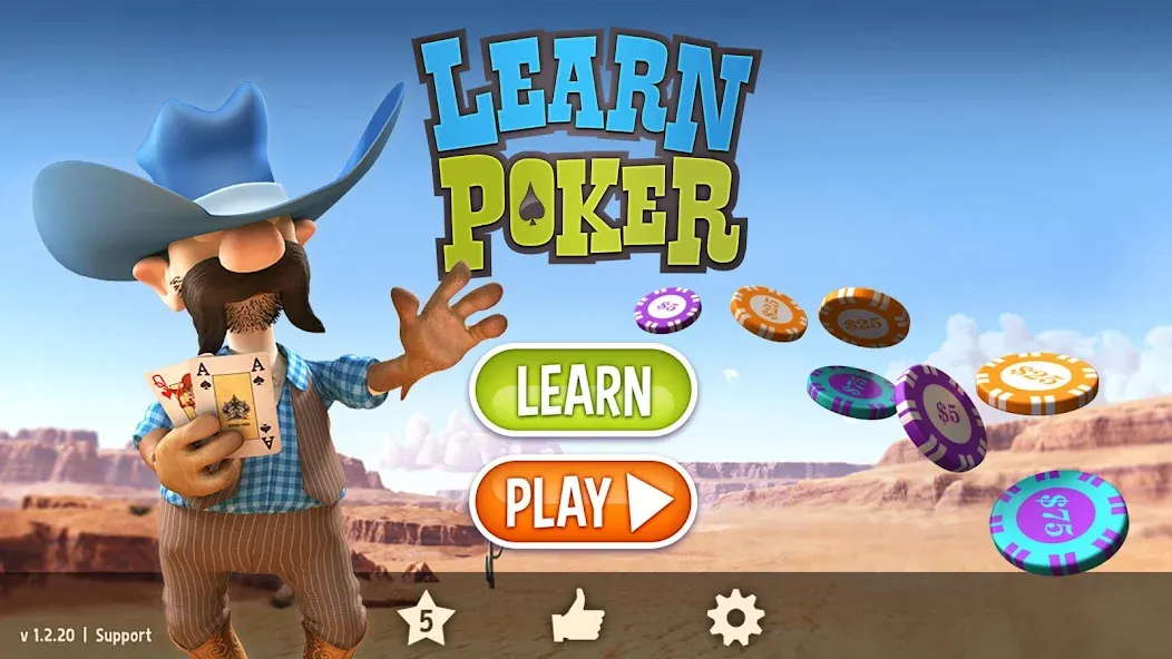 Взлом Learn Poker — How to Play  [МОД Бесконечные деньги] — стабильная версия apk на Андроид screen 1