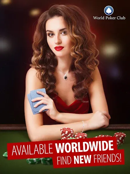 Взломанная Poker Games: World Poker Club (Покер Гейм)  [МОД Бесконечные деньги] — полная версия apk на Андроид screen 1