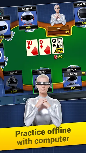 Скачать взлом Poker Arena: texas holdem game (Покер Арена)  [МОД Menu] — полная версия apk на Андроид screen 5