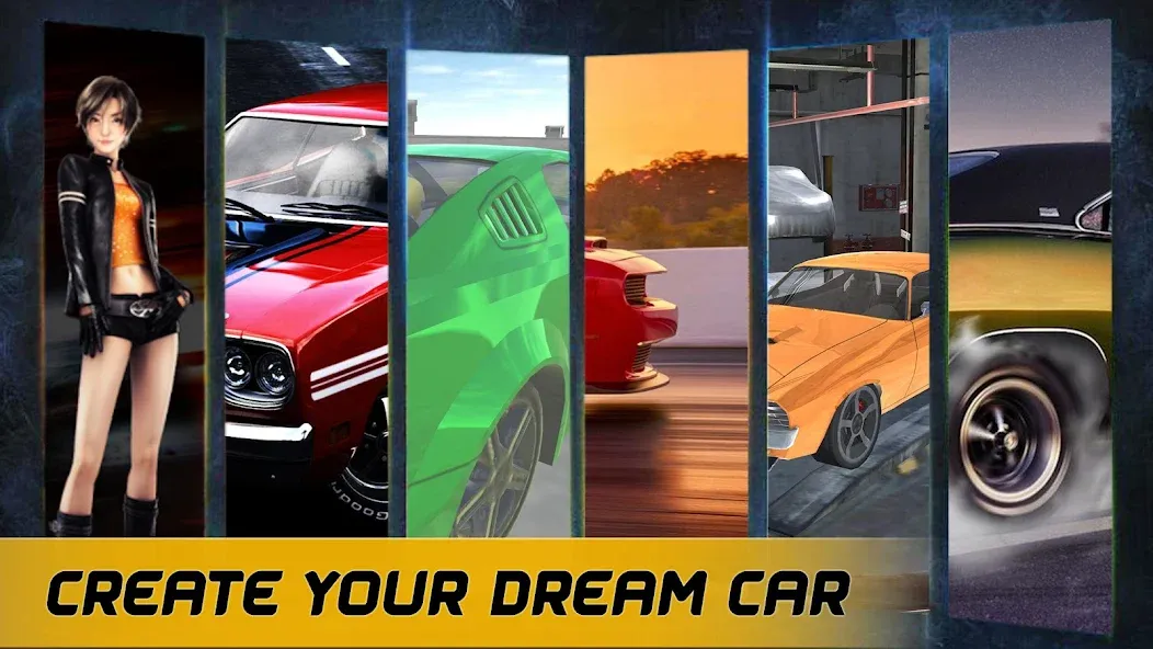 Взлом American Muscle Car Racing (Американская гоночная машина   )  [МОД Menu] — последняя версия apk на Андроид screen 1