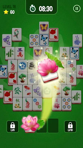 Скачать взломанную Mahjong 3D Matching Puzzle (Маджонг 3D Головоломка на совпадение)  [МОД Mega Pack] — последняя версия apk на Андроид screen 2