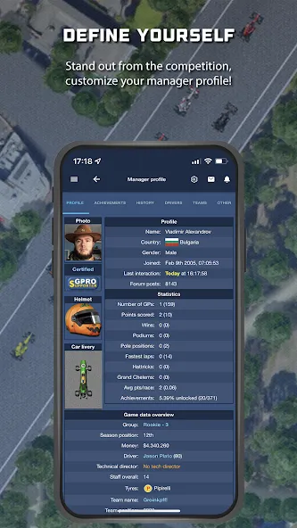 Скачать взломанную GPRO — Classic racing manager (ГПРО)  [МОД Много денег] — последняя версия apk на Андроид screen 2