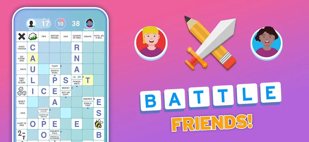 Скачать взломанную Kryss — The Battle of Words  [МОД Бесконечные деньги] — полная версия apk на Андроид screen 3