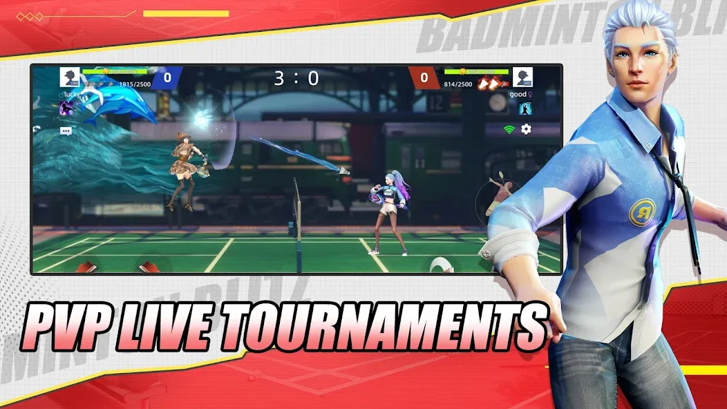 Скачать взлом Badminton Blitz — PVP online (Бэдминтон Блиц)  [МОД Много монет] — стабильная версия apk на Андроид screen 4