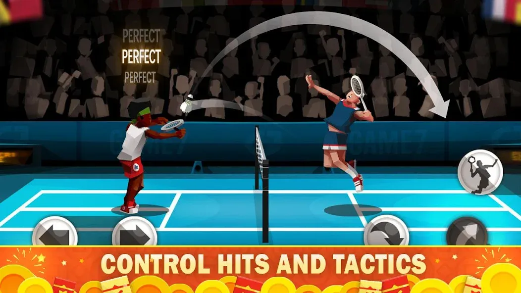 Скачать взлом Badminton League  [МОД Mega Pack] — последняя версия apk на Андроид screen 1