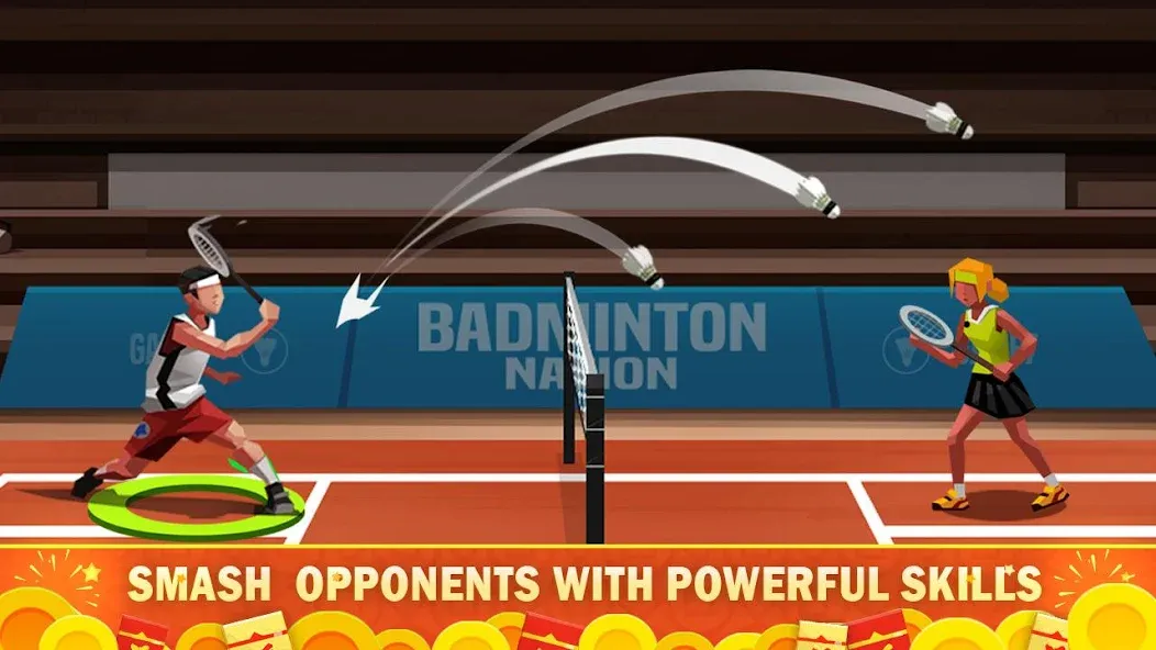 Скачать взлом Badminton League  [МОД Mega Pack] — последняя версия apk на Андроид screen 2