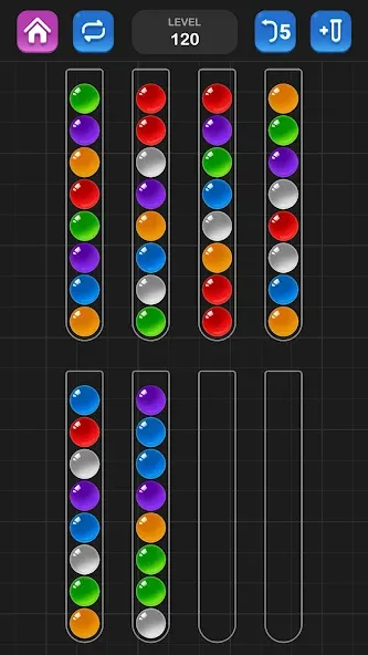 Взломанная Ball Sort Puzzle — Color Game  [МОД Unlocked] — последняя версия apk на Андроид screen 2