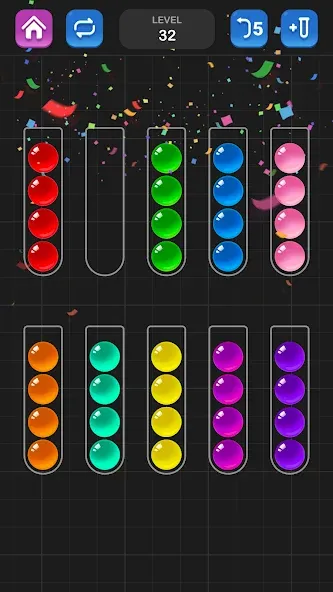 Взломанная Ball Sort Puzzle — Color Game  [МОД Unlocked] — последняя версия apk на Андроид screen 5