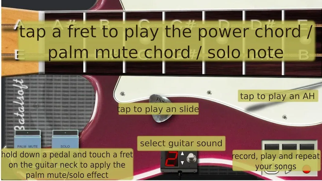 Взломанная Power guitar HD  [МОД Unlimited Money] — полная версия apk на Андроид screen 4