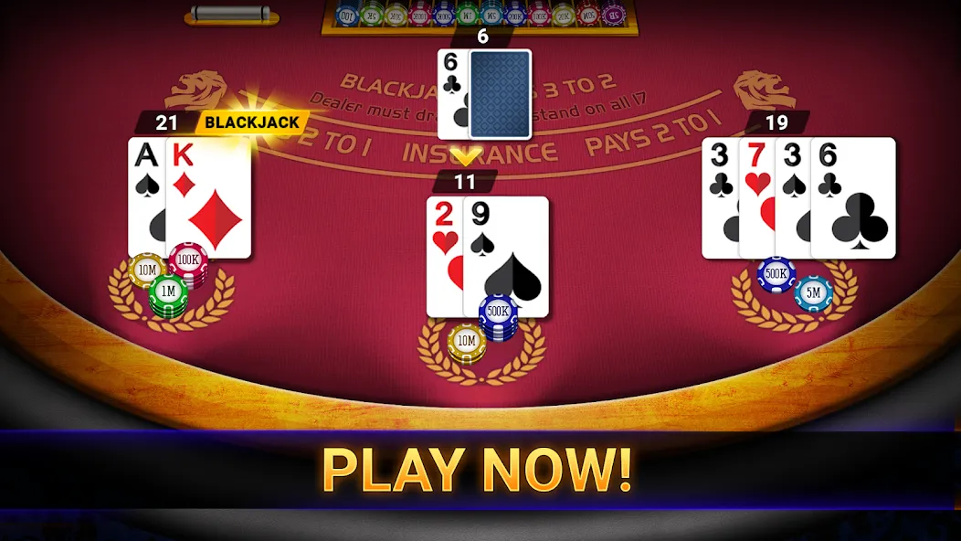 Взлом Blackjack 21: online casino (Блэкджек 21)  [МОД Menu] — последняя версия apk на Андроид screen 3