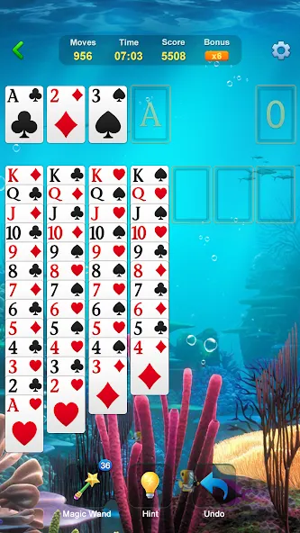 Взломанная Solitaire — Classic Card Games  [МОД Unlimited Money] — полная версия apk на Андроид screen 2