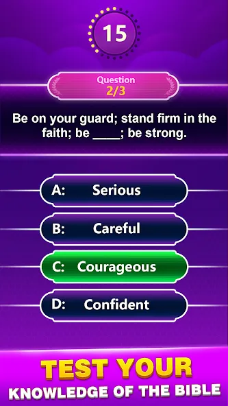 Взломанная Bible Trivia — Word Quiz Game (Библейская викторина)  [МОД Бесконечные деньги] — стабильная версия apk на Андроид screen 3
