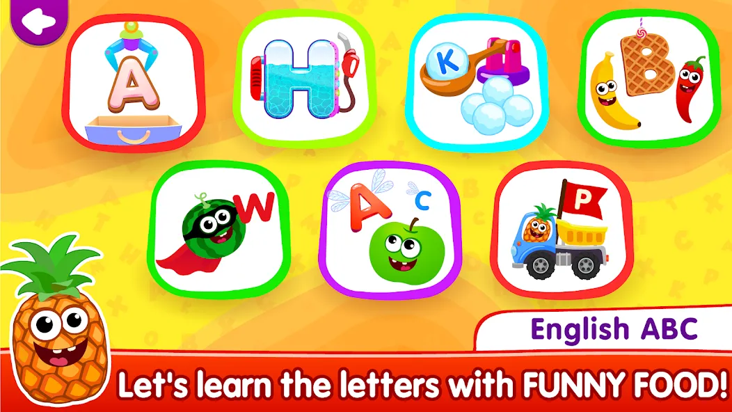 Скачать взлом ABC kids! Alphabet learning!  [МОД Много денег] — полная версия apk на Андроид screen 1