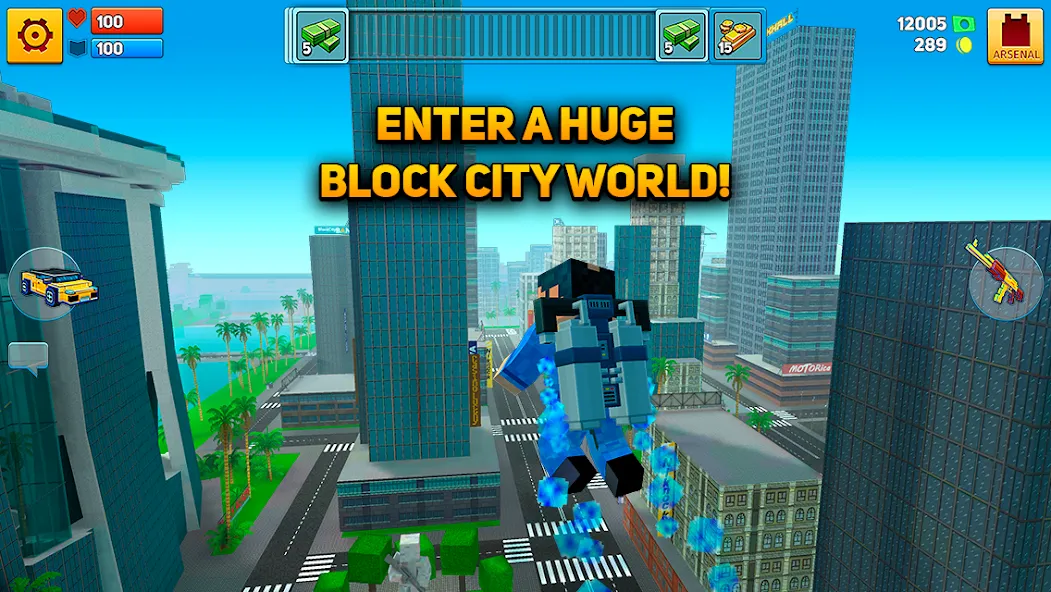 Скачать взломанную Block City Wars: Pixel Shooter (Блок Сити Варс)  [МОД Бесконечные деньги] — стабильная версия apk на Андроид screen 2