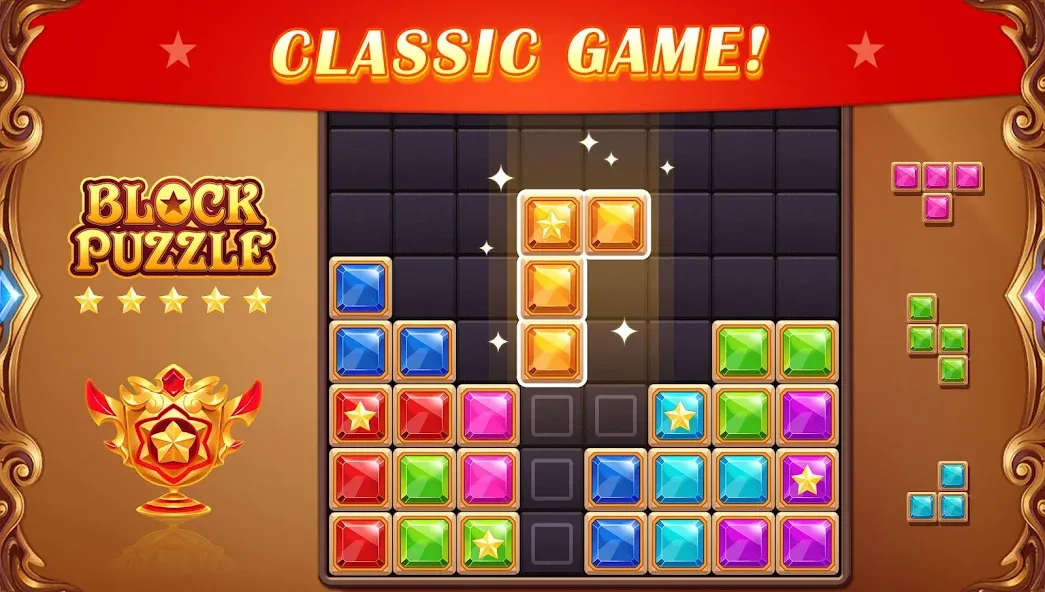 Взлом Block Puzzle: Diamond Star  [МОД Меню] — стабильная версия apk на Андроид screen 1