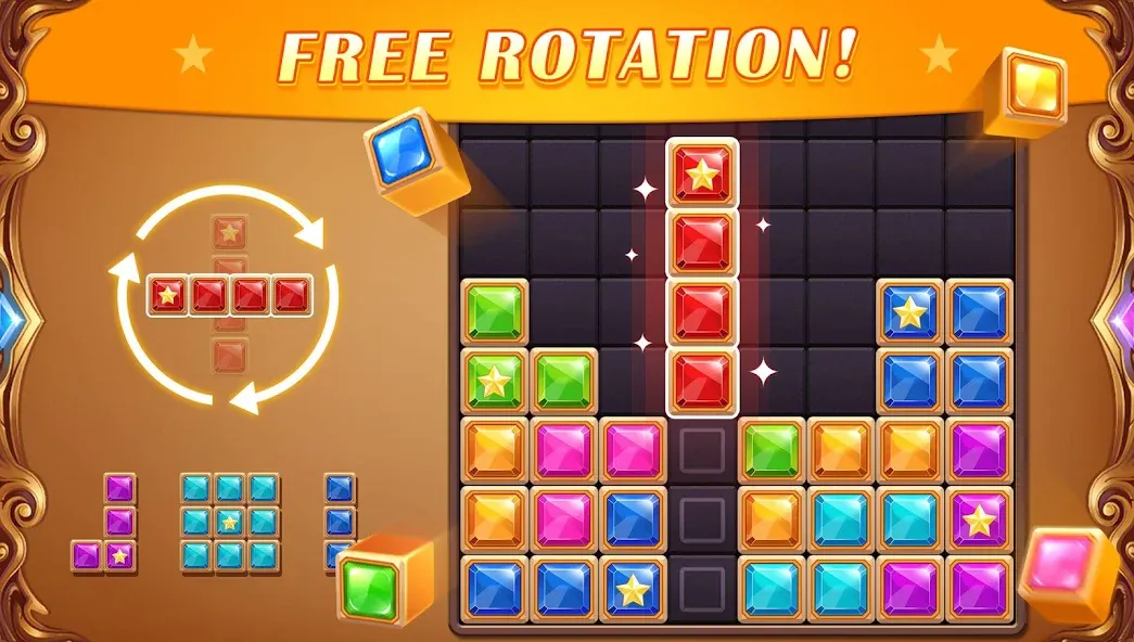 Взлом Block Puzzle: Diamond Star  [МОД Меню] — стабильная версия apk на Андроид screen 2