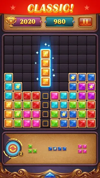 Взлом Block Puzzle: Diamond Star  [МОД Меню] — стабильная версия apk на Андроид screen 4