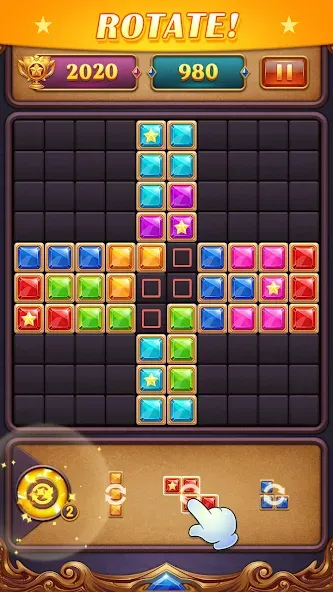 Взлом Block Puzzle: Diamond Star  [МОД Меню] — стабильная версия apk на Андроид screen 5