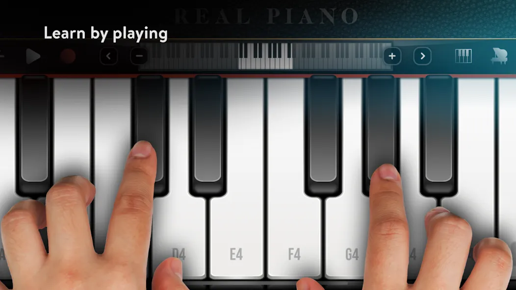 Скачать взлом Real Piano electronic keyboard (Риал Пиано)  [МОД Все открыто] — последняя версия apk на Андроид screen 1