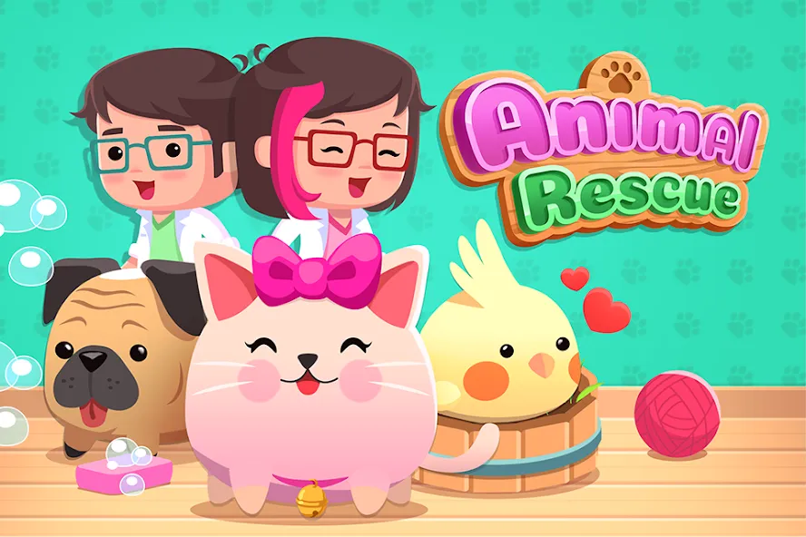 Взлом Animal Rescue: Pet Shop Story (Анимал Рескью)  [МОД Меню] — стабильная версия apk на Андроид screen 1