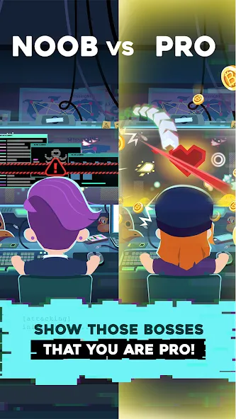 Скачать взлом Hacking Hero: Hacker Clicker (Хакинг герой)  [МОД Unlocked] — полная версия apk на Андроид screen 5