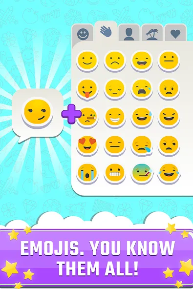 Взломанная Match The Emoji: Combine All (Мэтч Зэ Имоджи)  [МОД Меню] — стабильная версия apk на Андроид screen 1