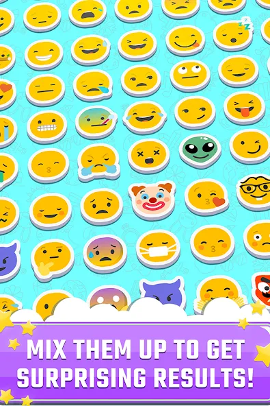 Взломанная Match The Emoji: Combine All (Мэтч Зэ Имоджи)  [МОД Меню] — стабильная версия apk на Андроид screen 3