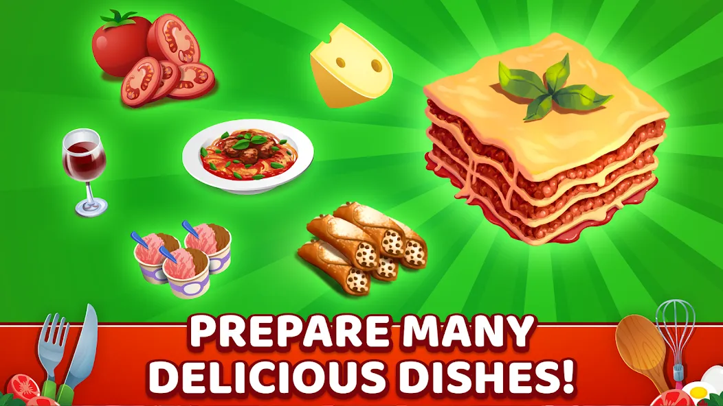 Скачать взломанную My Pasta Shop: Cooking Game (Мой Паста Шоп)  [МОД Mega Pack] — стабильная версия apk на Андроид screen 3