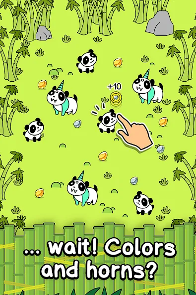 Скачать взлом Panda Evolution: Idle Clicker (Панда Эволюция)  [МОД Много денег] — полная версия apk на Андроид screen 2