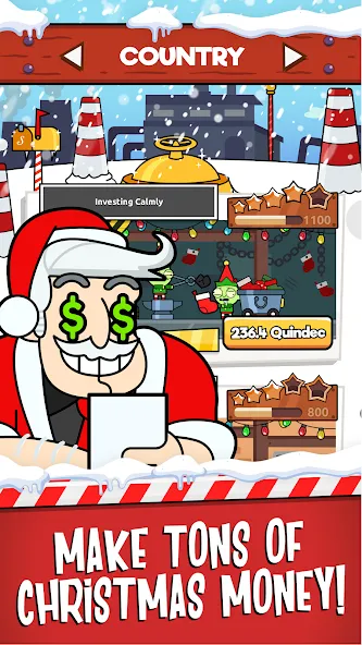 Скачать взломанную Santa’s Capitalist Factory  [МОД Unlocked] — последняя версия apk на Андроид screen 2