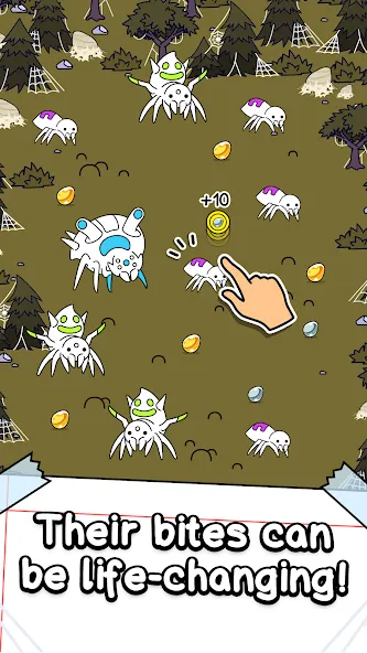 Скачать взлом Spider Evolution: Idle Game (Спайдер Эволюшн)  [МОД Все открыто] — полная версия apk на Андроид screen 2